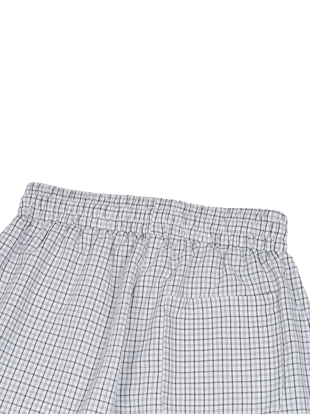 Rifted Unisex Plaid Loose Capri Shorts