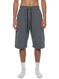 Rifted Unisex Plaid Loose Capri Shorts