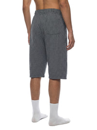 Rifted Unisex Plaid Loose Capri Shorts
