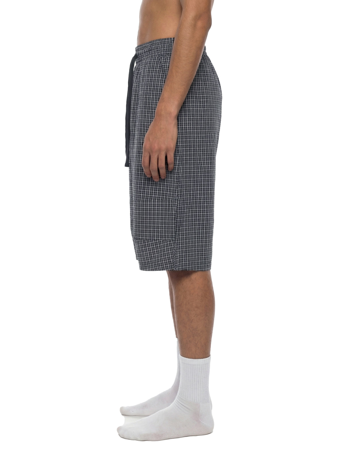 Rifted Unisex Plaid Loose Capri Shorts