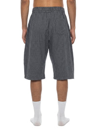 Rifted Unisex Plaid Loose Capri Shorts