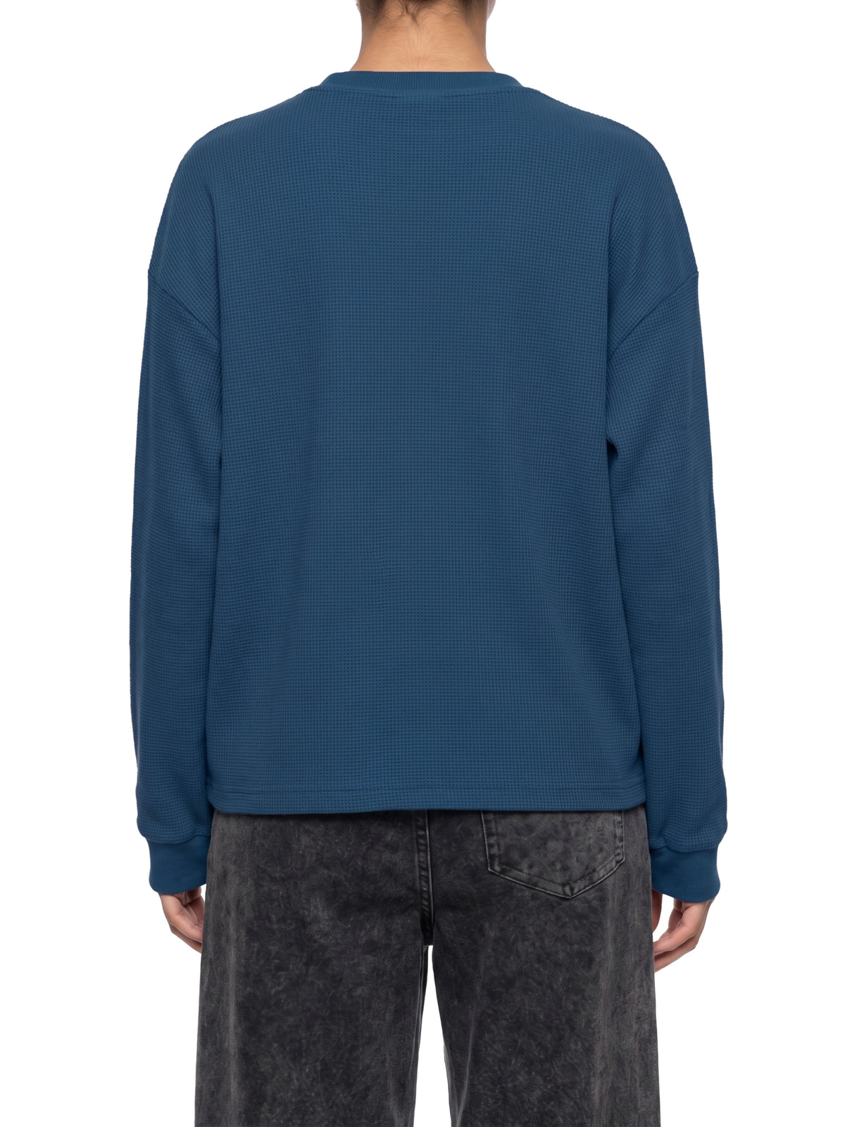 Rifted Unisex Waffle Boxy Long Sleeve T-Shirt