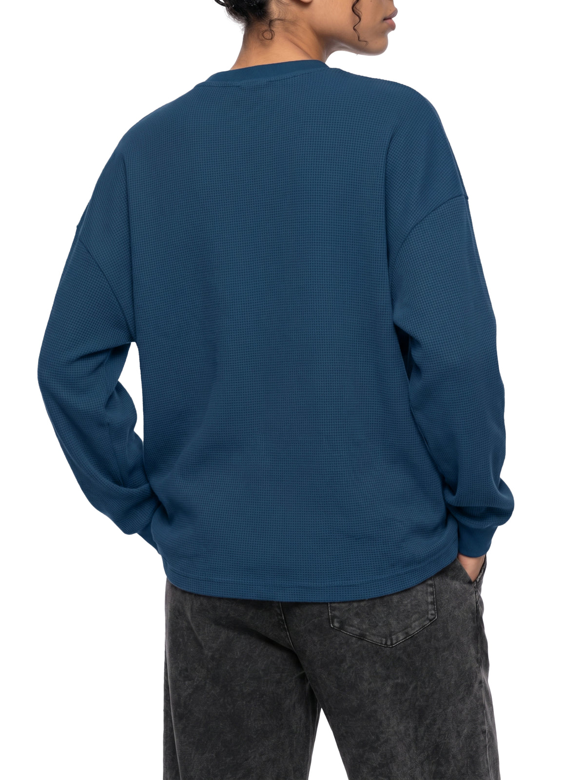 Rifted Unisex Waffle Boxy Long Sleeve T-Shirt