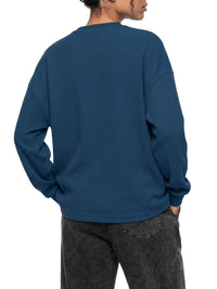 Rifted Unisex Waffle Boxy Long Sleeve T-Shirt