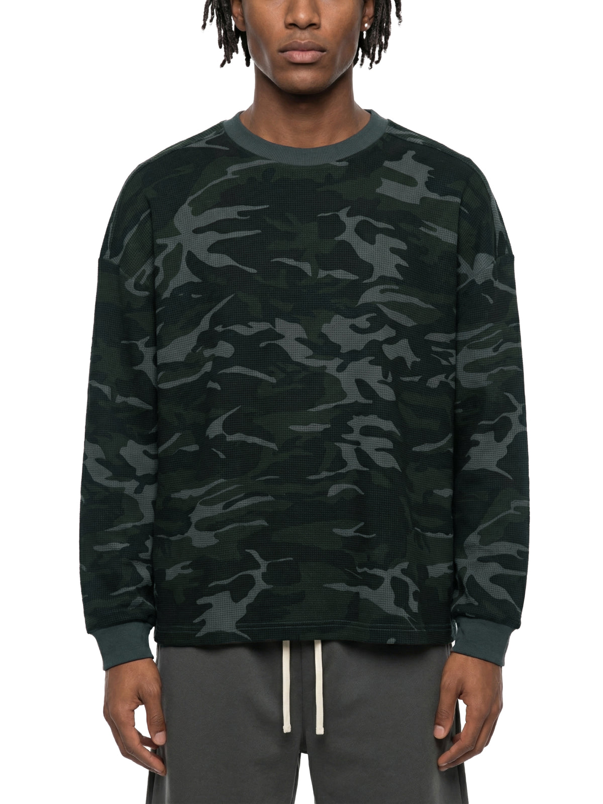 Rifted Unisex Waffle Boxy Long Sleeve T-Shirt