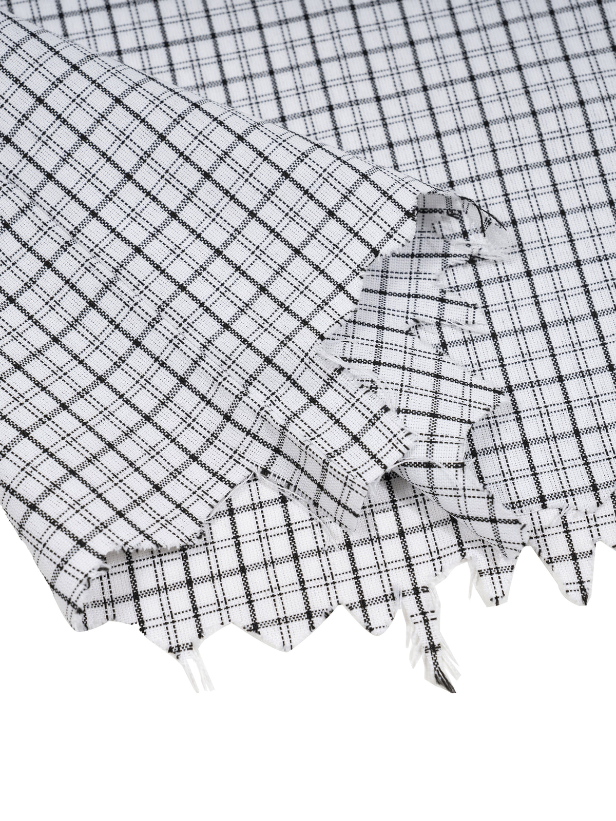 Rifted Unisex Distressed Plaid Boxy Shirt