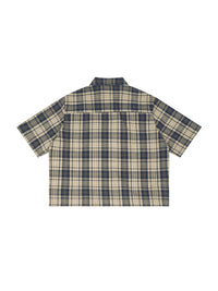 Rifted Unisex Plaid Boxy Short Sleeve Shirt