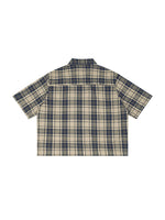 Rifted Unisex Plaid Boxy Short Sleeve Shirt