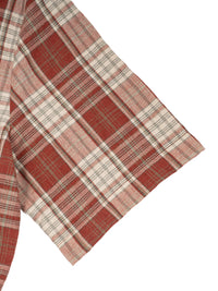 Rifted Unisex Plaid Boxy Short Sleeve Shirt