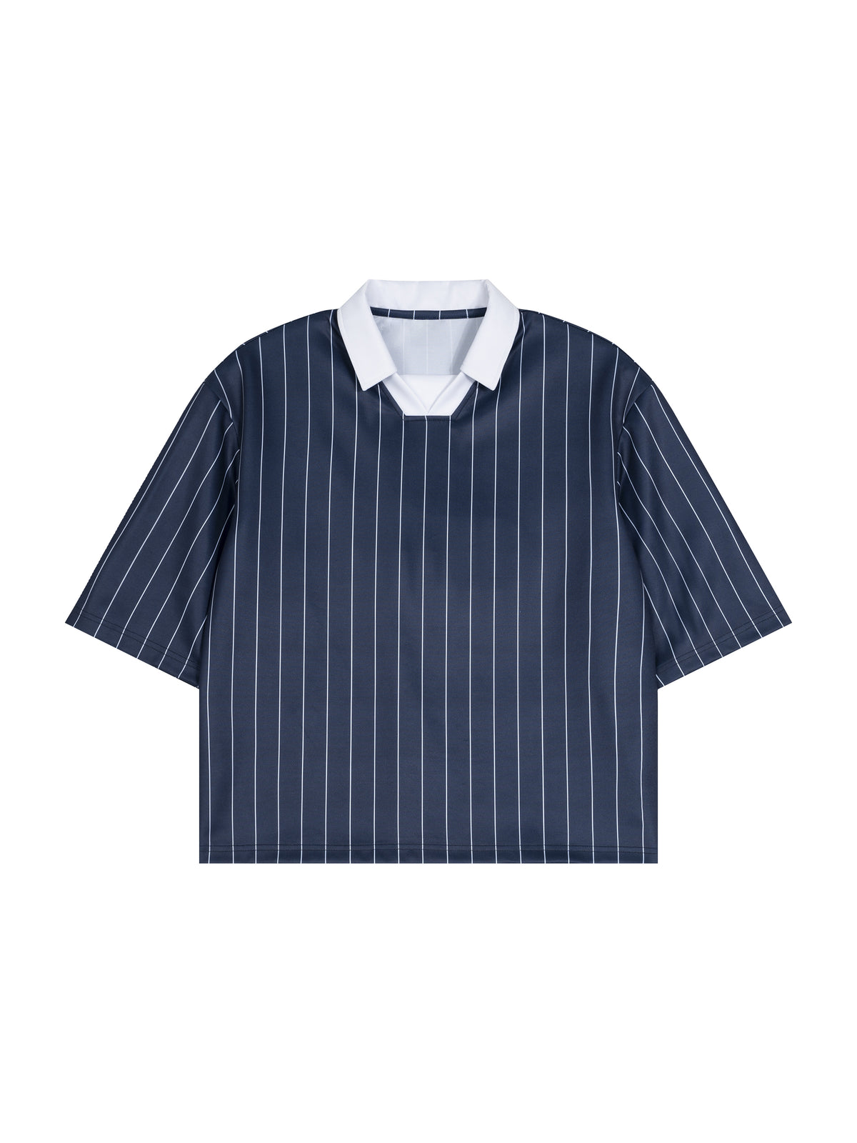 Rifted Unisex Pinstripe Collared Soccer Jersey