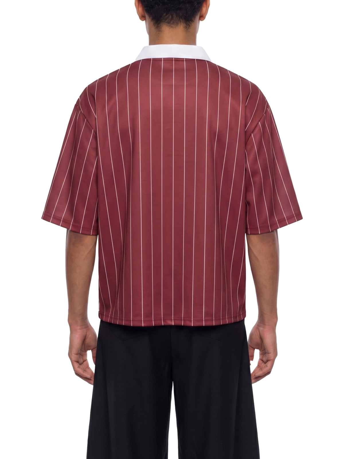 Rifted Unisex Pinstripe Collared Soccer Jersey