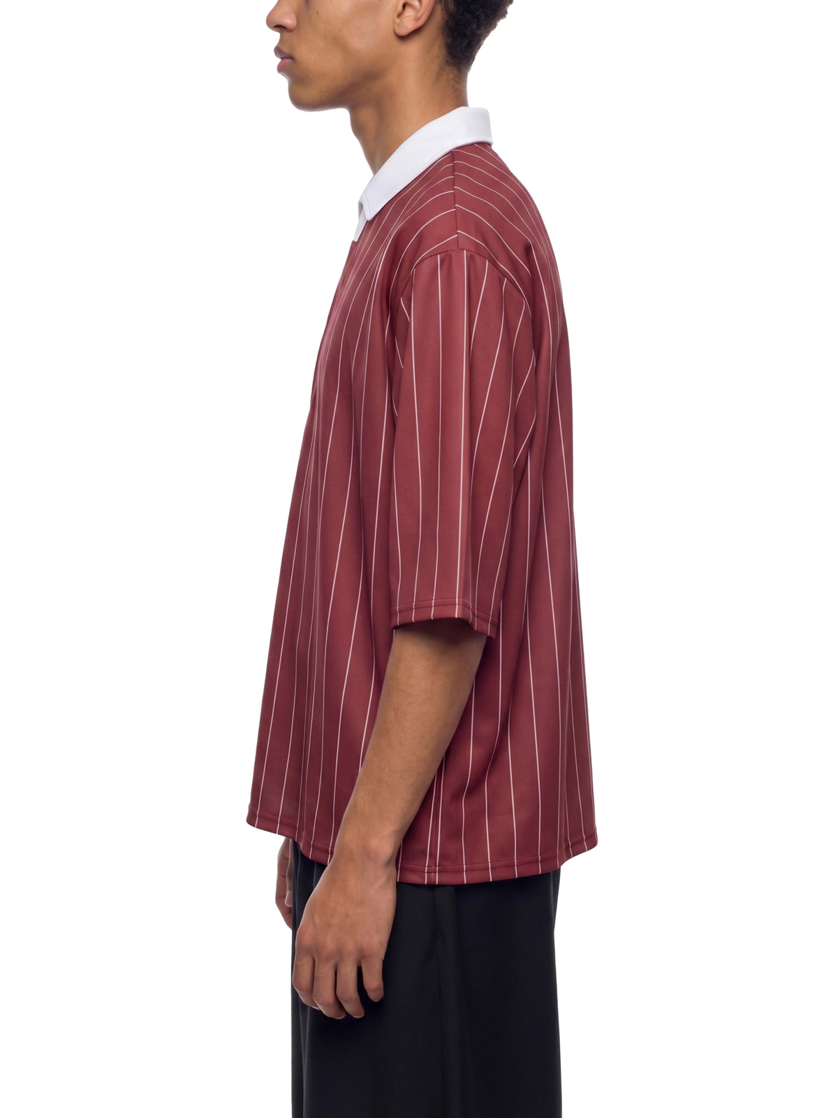 Rifted Unisex Pinstripe Collared Soccer Jersey