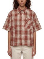 Rifted Unisex Plaid Boxy Short Sleeve Shirt