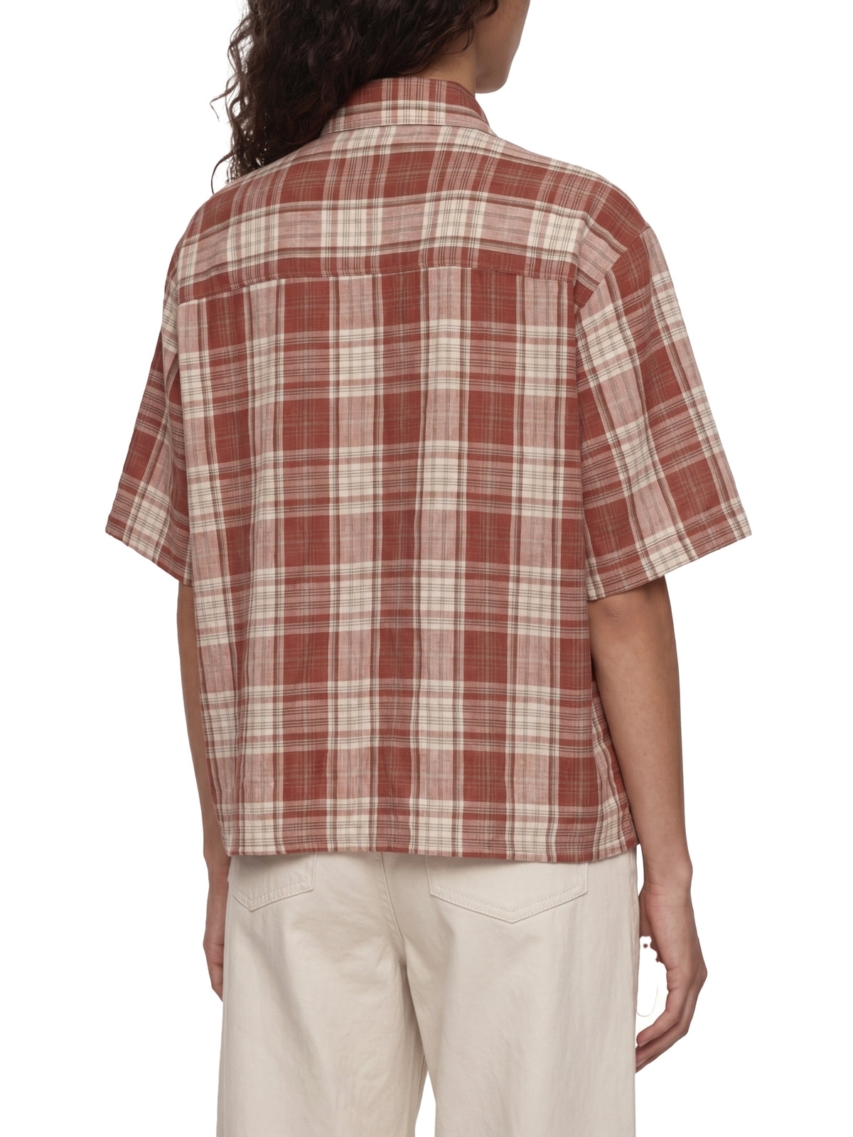 Rifted Unisex Plaid Boxy Short Sleeve Shirt