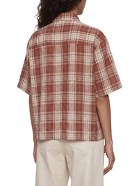 Rifted Unisex Plaid Boxy Short Sleeve Shirt