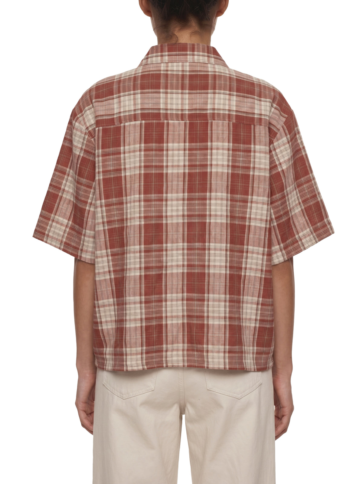 Rifted Unisex Plaid Boxy Short Sleeve Shirt