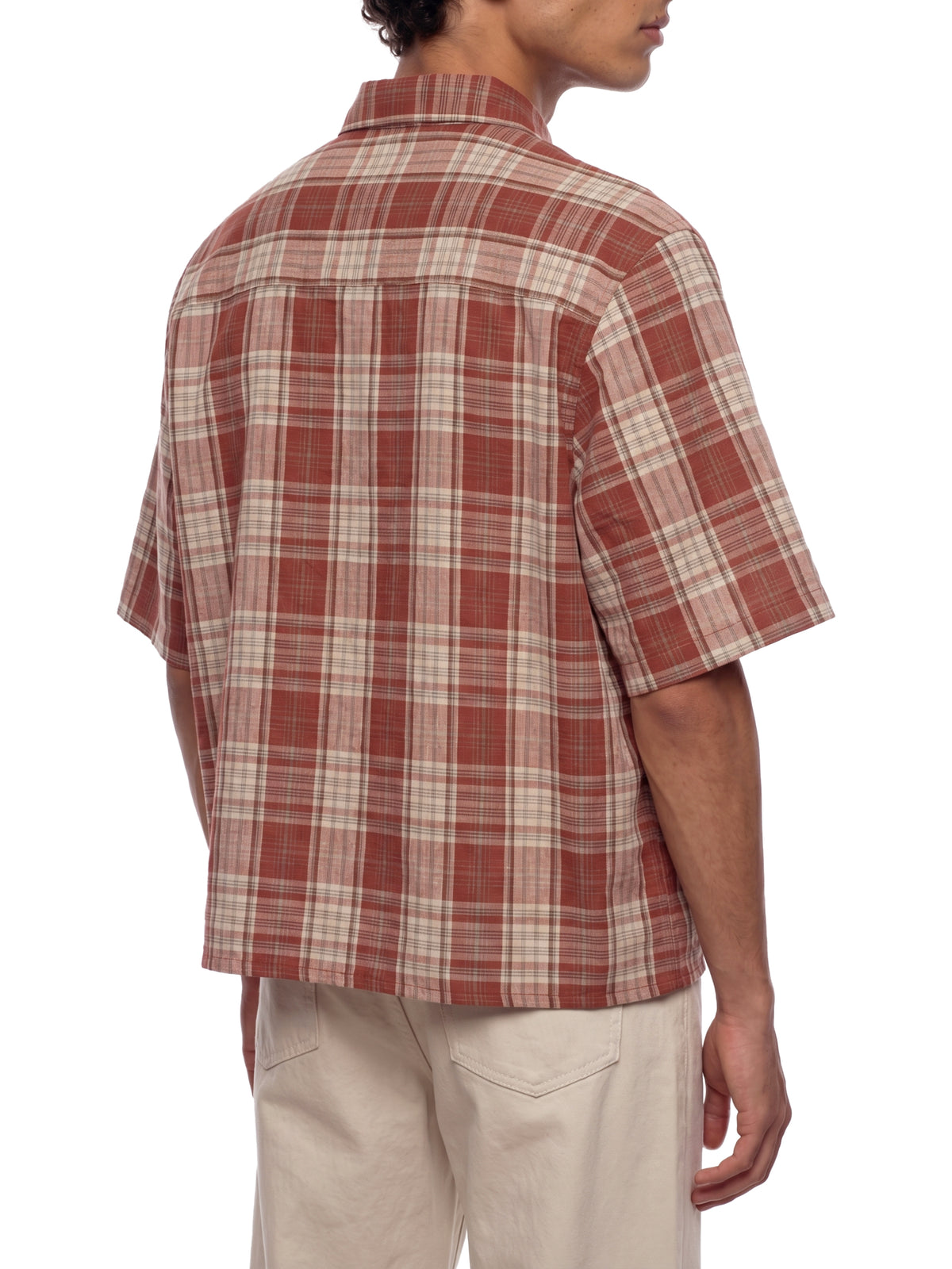 Rifted Unisex Plaid Boxy Short Sleeve Shirt
