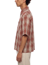 Rifted Unisex Plaid Boxy Short Sleeve Shirt
