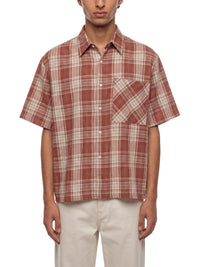 Rifted Unisex Plaid Boxy Short Sleeve Shirt
