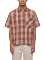 Rifted Unisex Plaid Boxy Short Sleeve Shirt