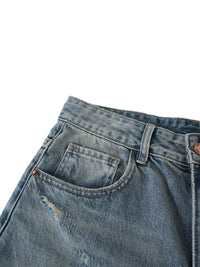 Rifted Men's Distressed Barrel Leg Jeans