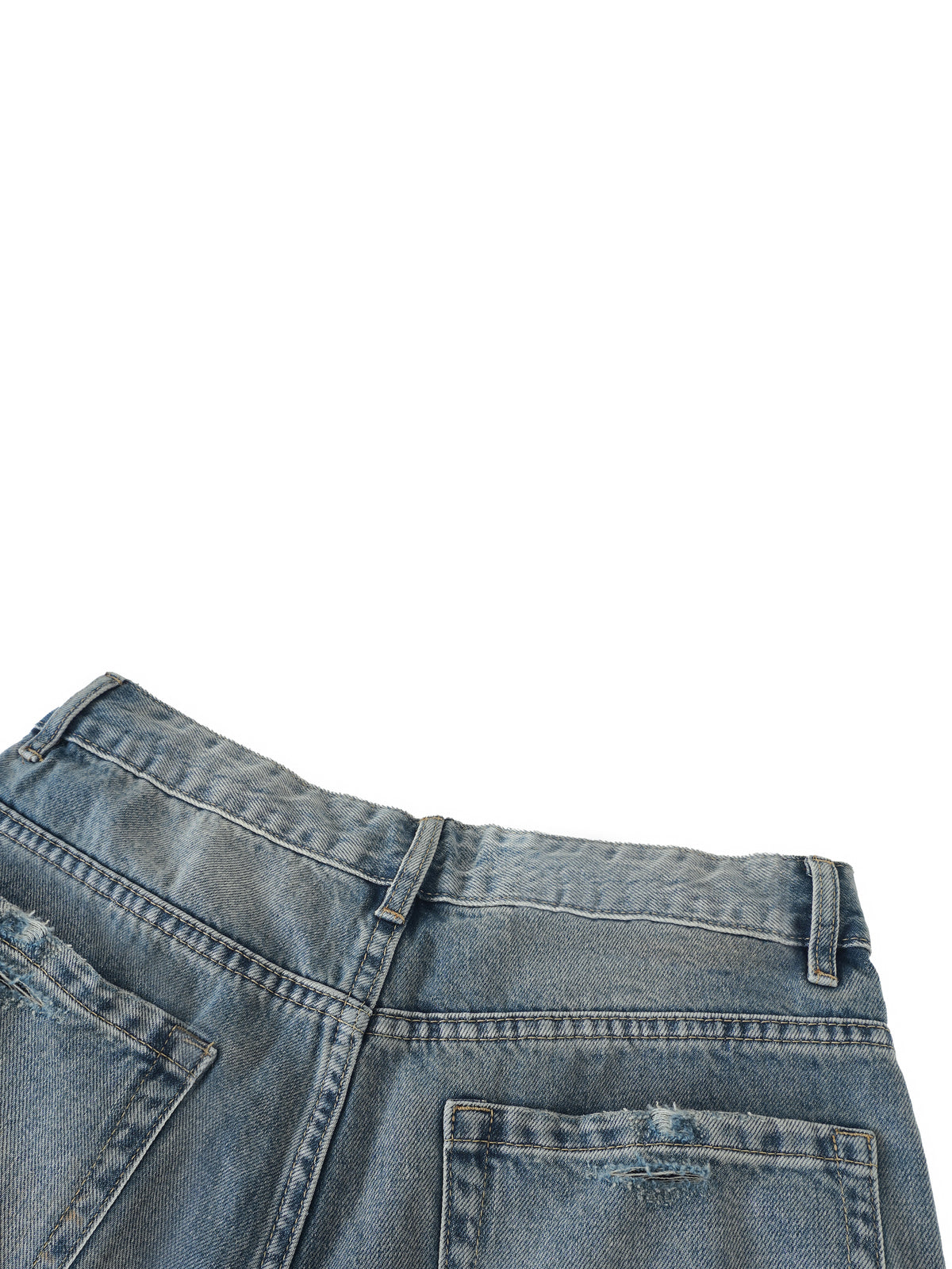 Rifted Men's Distressed Barrel Leg Jeans