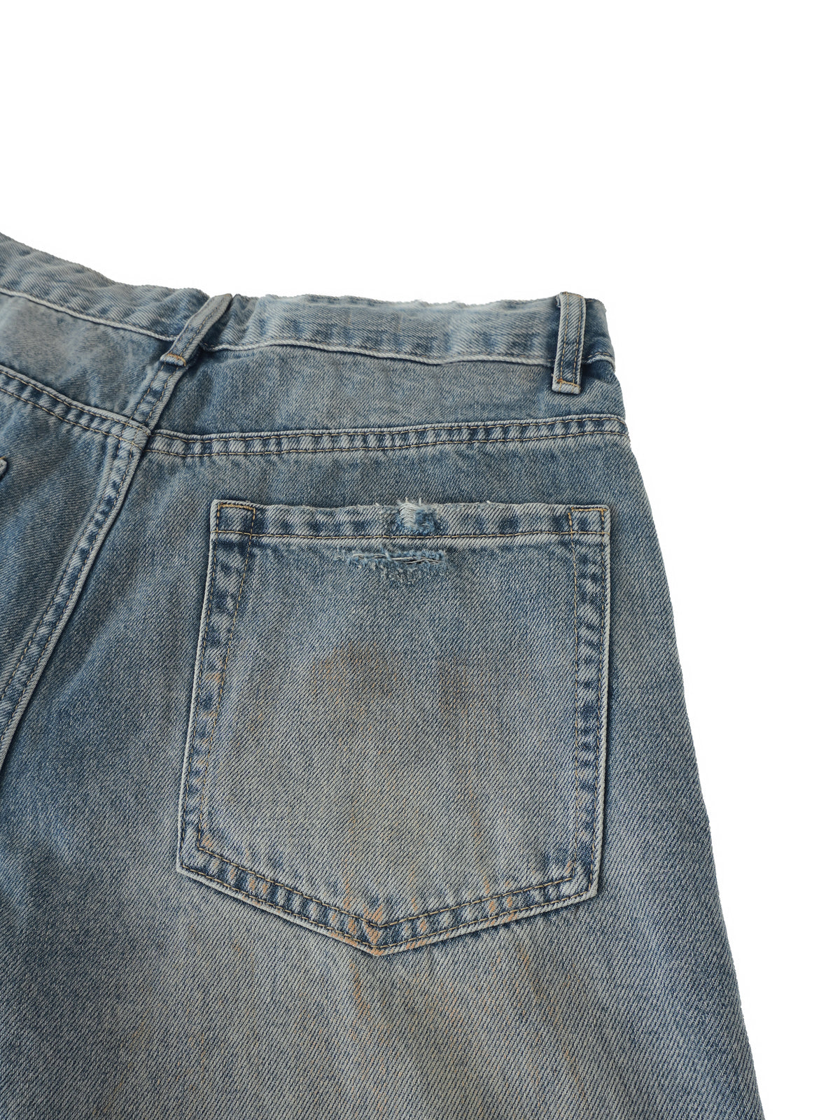 Rifted Men's Distressed Barrel Leg Jeans