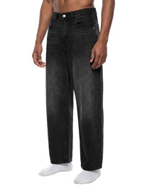Rifted Men's Sun Fade Vintage Wash Barrel Leg Jeans