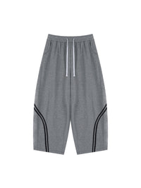 Rifted Unisex Wide Leg Piping Sweatpants