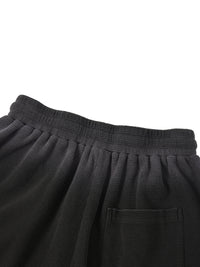 Rifted Unisex Sunfade Waffle Raw Hem Shorts