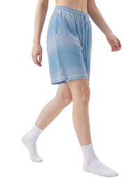 Rifted Unisex Sunfade Waffle Raw Hem Shorts