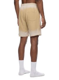 Rifted Unisex Sunfade Waffle Raw Hem Shorts