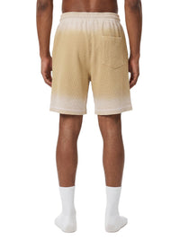 Rifted Unisex Sunfade Waffle Raw Hem Shorts