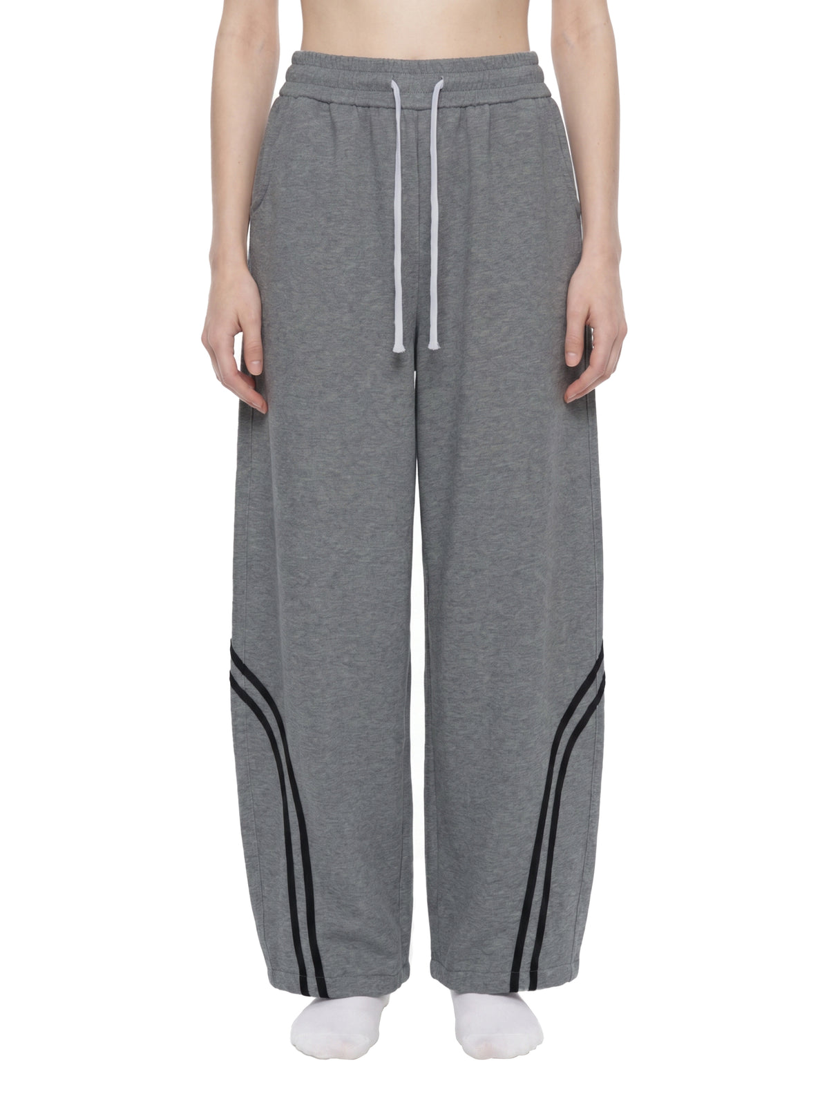 Rifted Unisex Wide Leg Piping Sweatpants