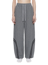 Rifted Unisex Wide Leg Piping Sweatpants