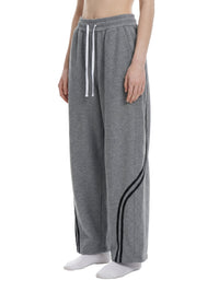 Rifted Unisex Wide Leg Piping Sweatpants