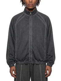 Rifted Unisex Vintage Wash Full Zip Mesh Jacket