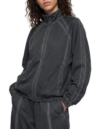 Rifted Unisex Vintage Wash Full Zip Mesh Jacket