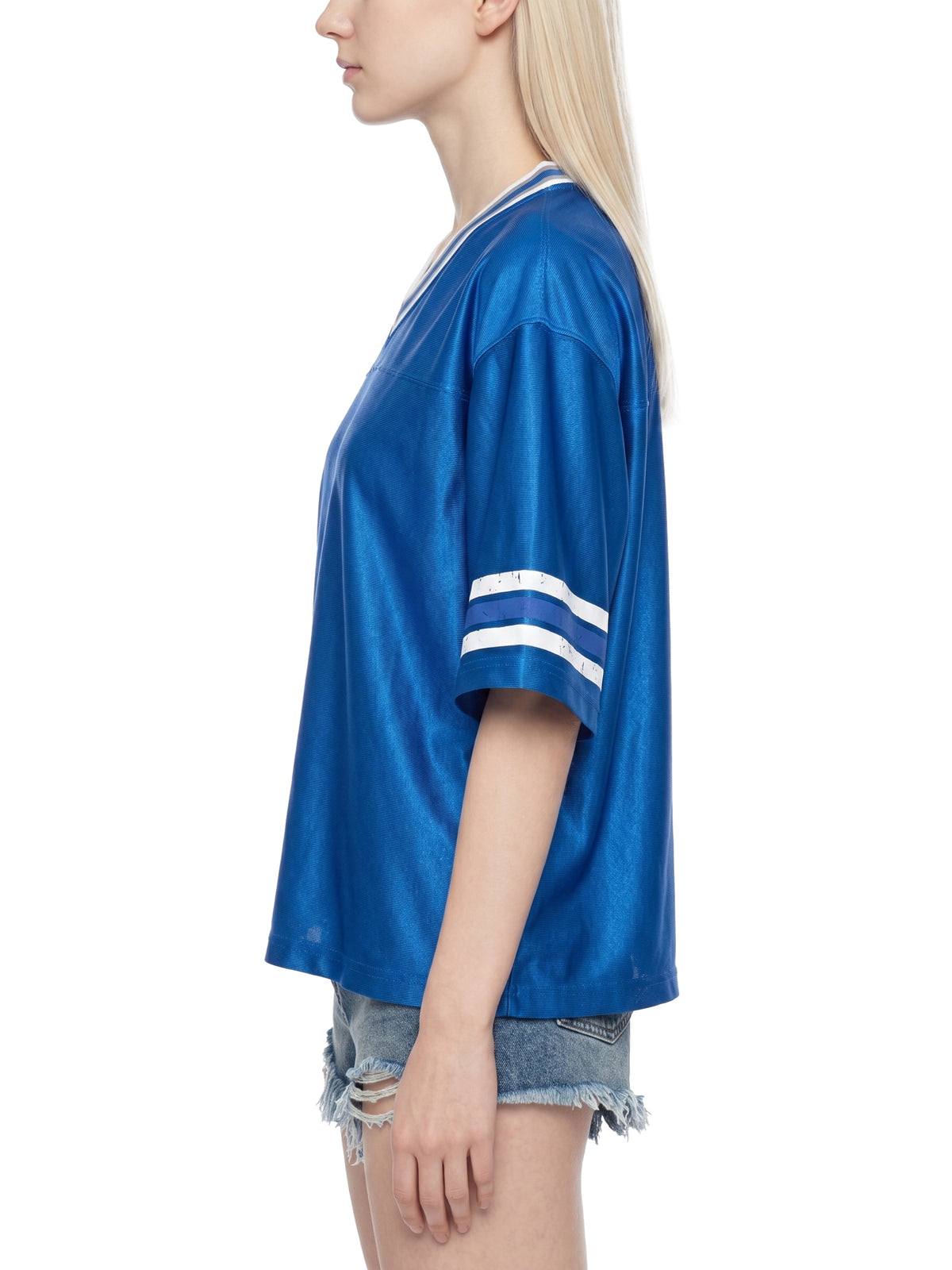 Rifted Unisex Boxy Striped Soccer Jersey T-Shirt