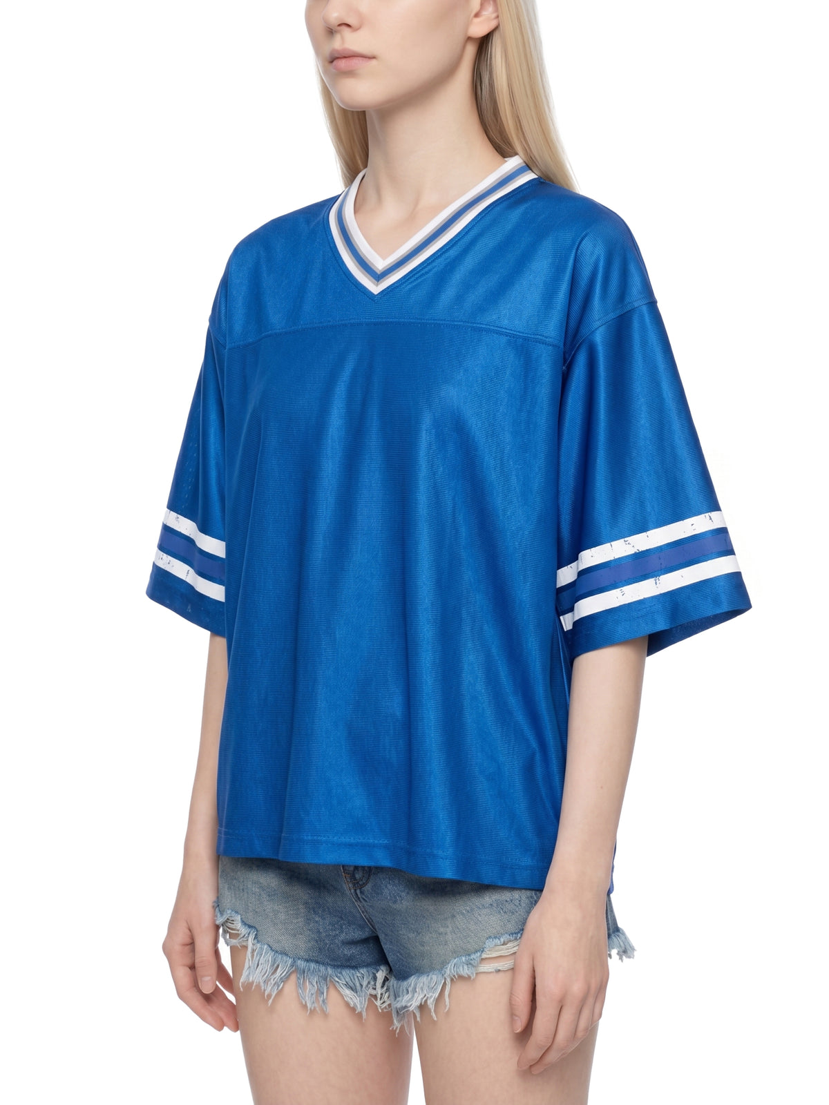 Rifted Unisex Boxy Striped Soccer Jersey T-Shirt