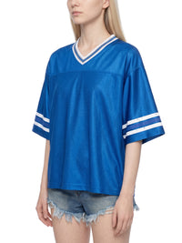 Rifted Unisex Boxy Striped Soccer Jersey T-Shirt